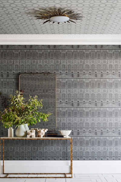 Tapeta Cole & Son Hampton Court Wren Architecture z Wolsey Stars – tapeta klasyczna Warszawa Tapeta Cole & Son Hampton Court Palace Wren Architecture z Wolsey Stars – klasyczna tapeta architektoniczna
