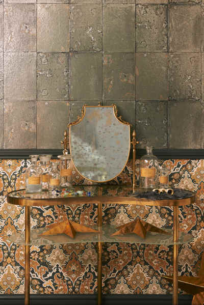 Tapeta Cole & Son Mariinsky Antique Mirror i Pushkin – zestawienie tapet klasycznych Warszawa Tapeta Cole & Son Mariinsky Antique Mirror i Pushkin – zestawienie klasycznych tapet angielskich, Warszawa
