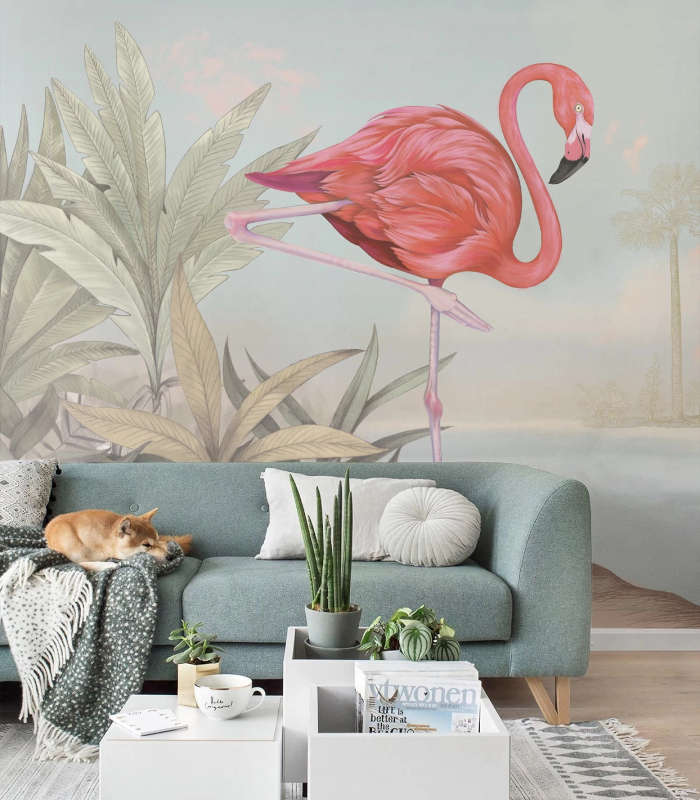 crimson-flamingo-wallpaper