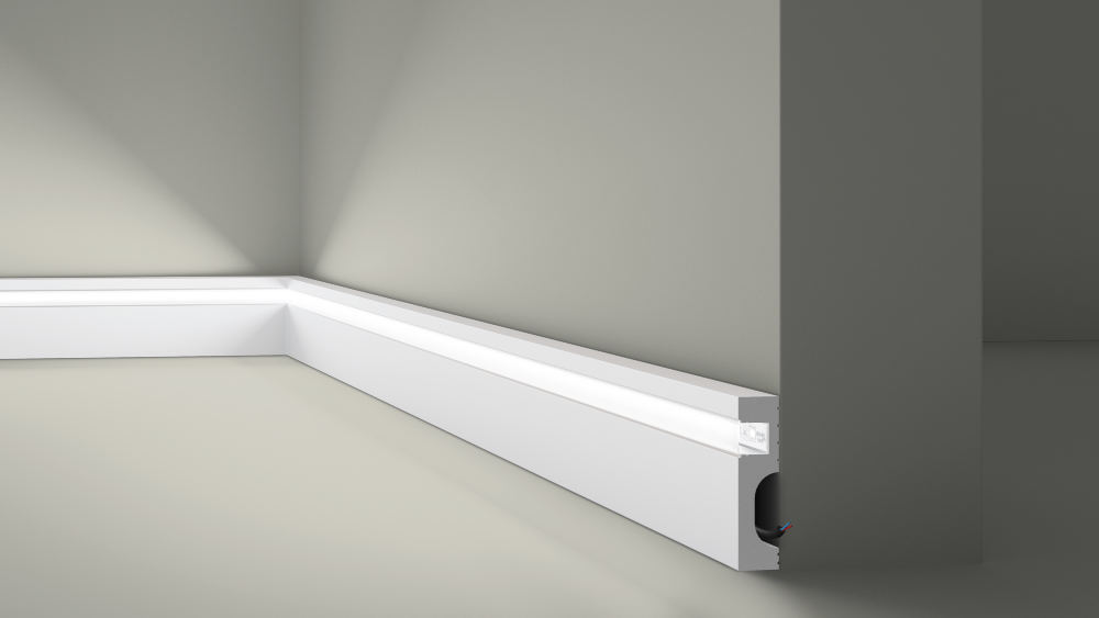 Noël & Marquet Wallstyl IL10 Black – czarna listwa LED oświetleniowa Warszawa Noël & Marquet Wallstyl IL10 Black czarna listwa LED – pośrednie oświetlenie w czarnym wnętrzu, sklep Warszawa