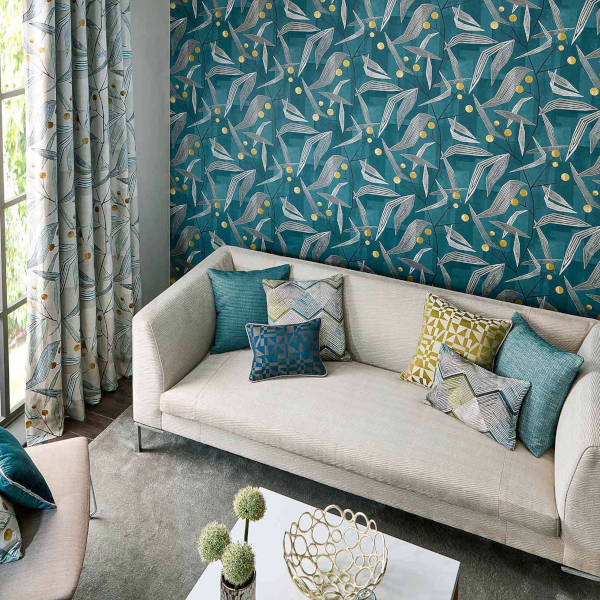 1-wallpaper-geometric-botanical-emerald-green-entity-harlequin-style-library
